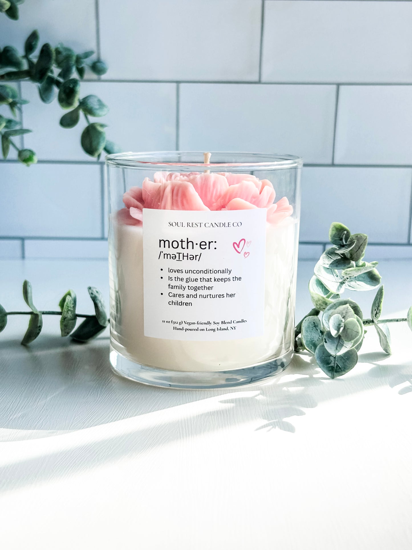Magnolia & Peony 9oz Flower Candle