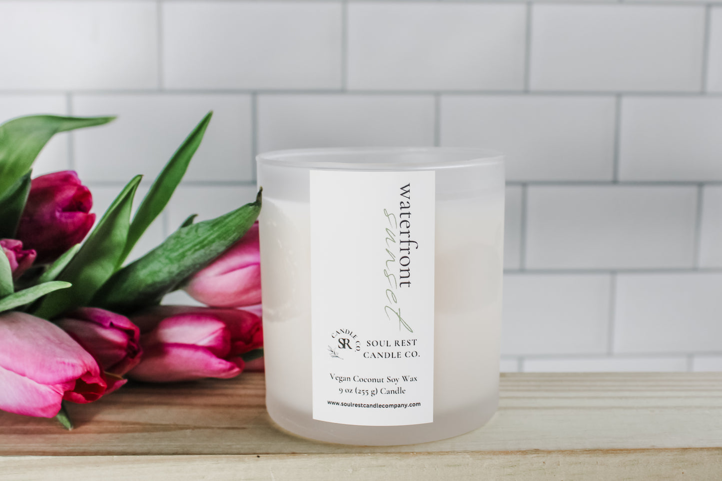 waterfront sunset 9oz candle