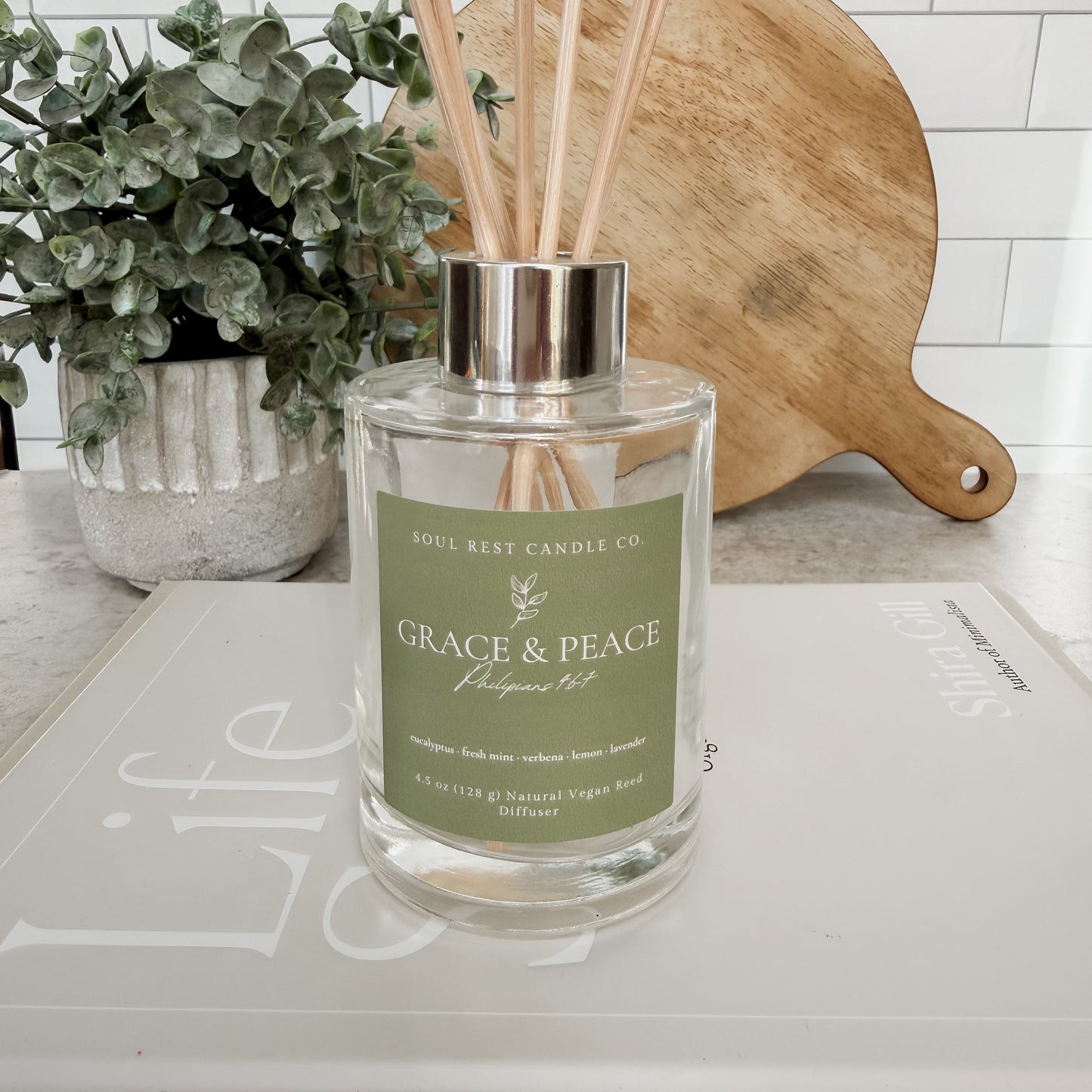 Grace & Peace • Eucalyptus + Lavender Reed Diffuser 4.5 oz