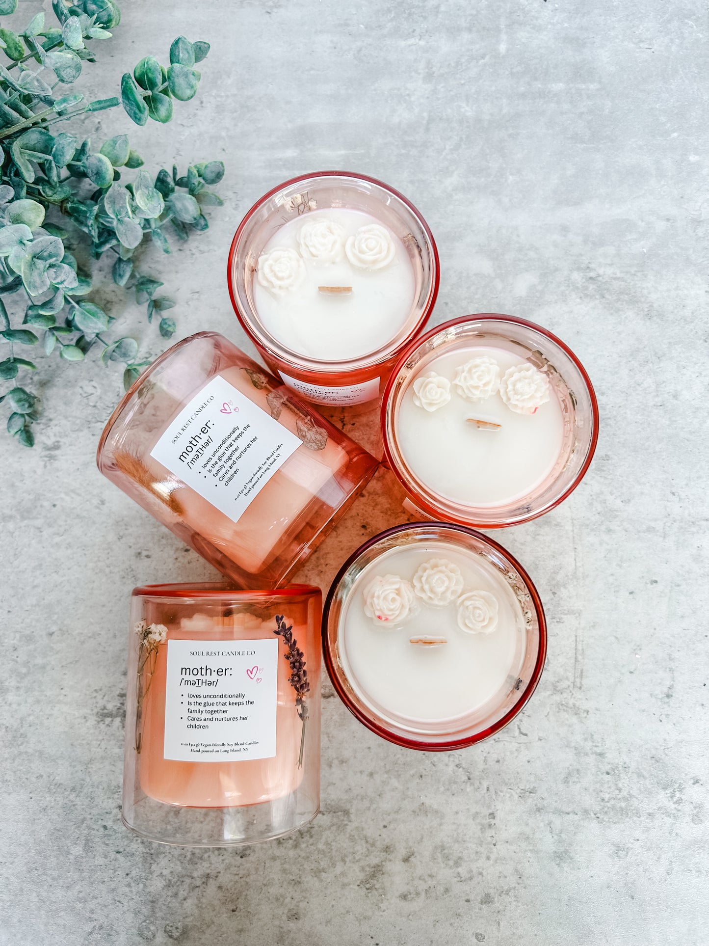 Pink Sugar 11oz double-glass Floral Candle
