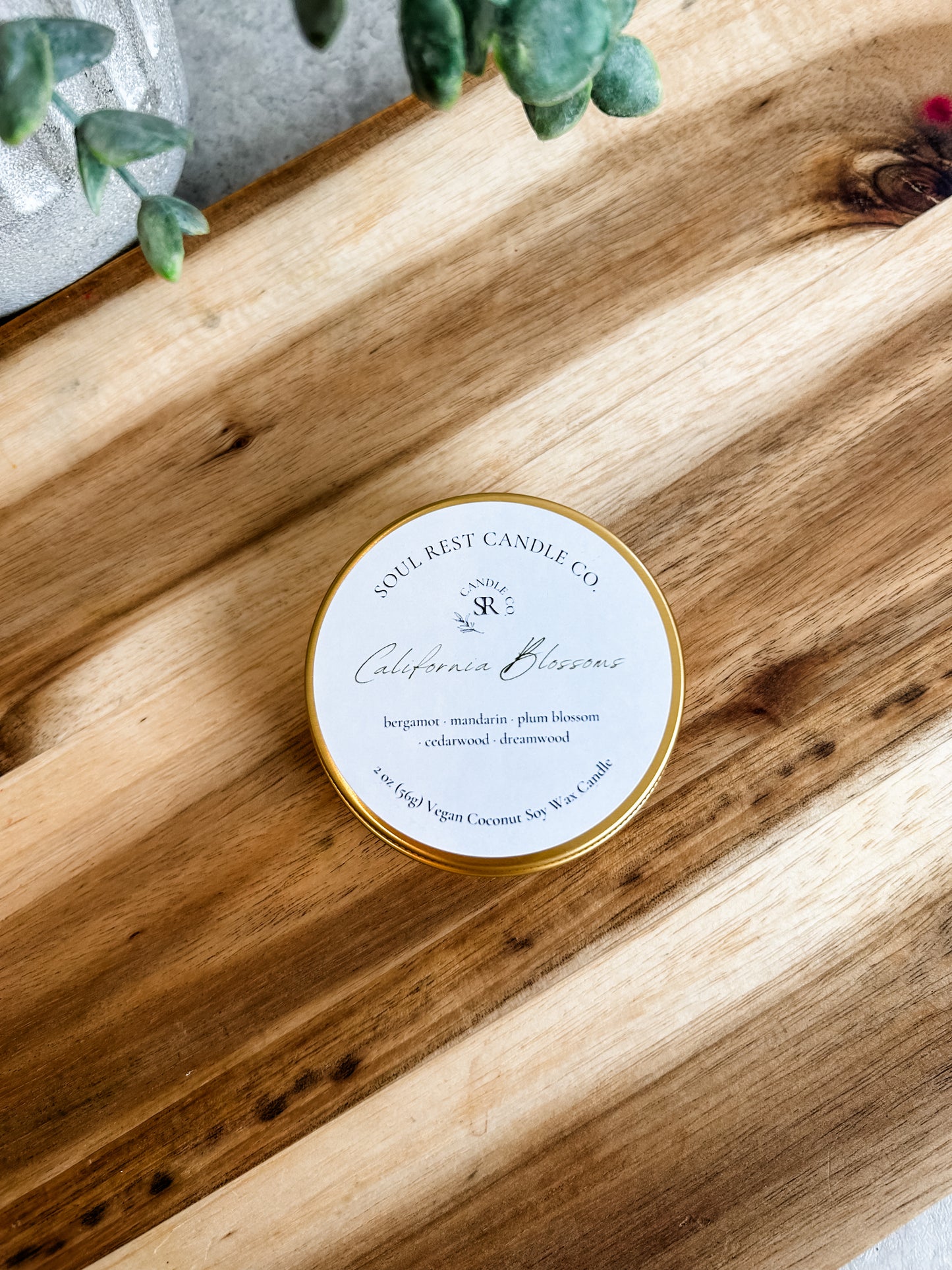 Spring 2oz Travel Tins Coconut Soy Wax Candle