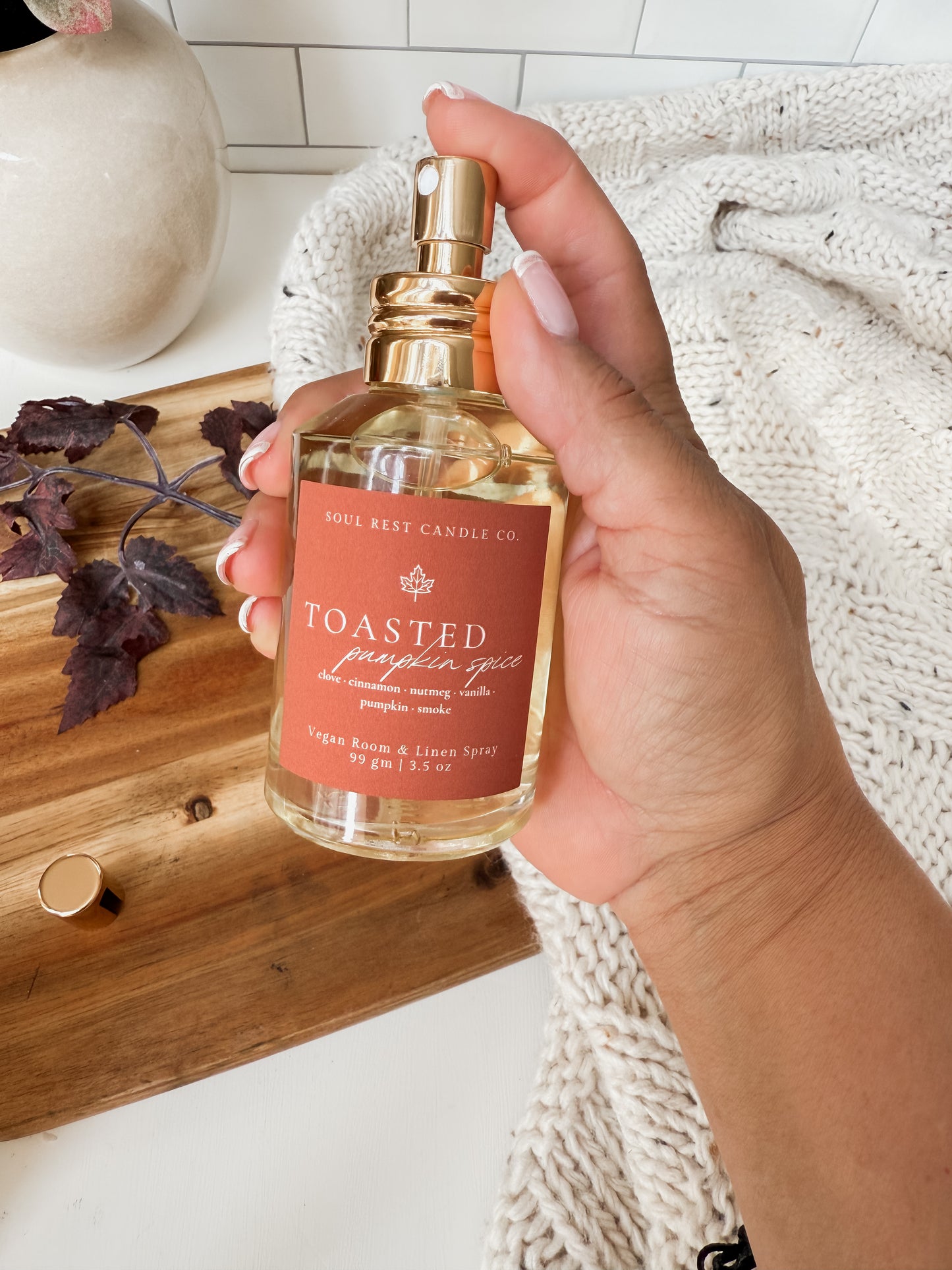 Toasted Pumpkin Spice Room + linen sprays 3.5 oz