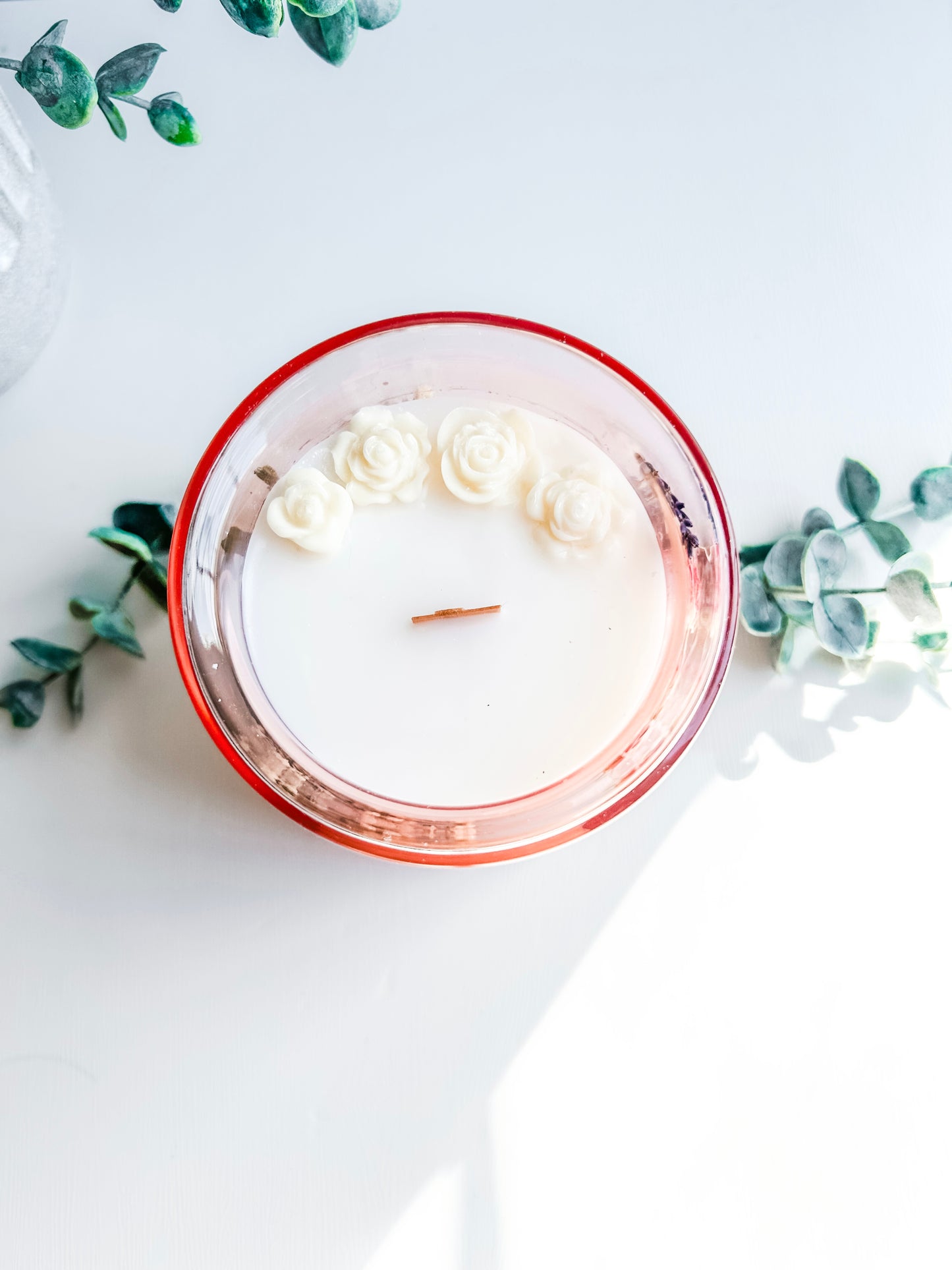 Pink Sugar 11oz double-glass Floral Candle