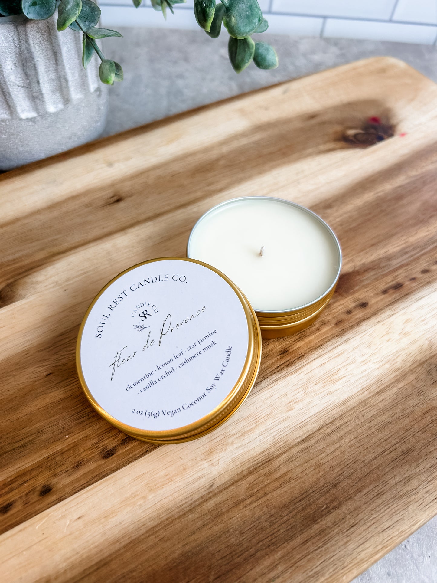 Spring 2oz Travel Tins Coconut Soy Wax Candle