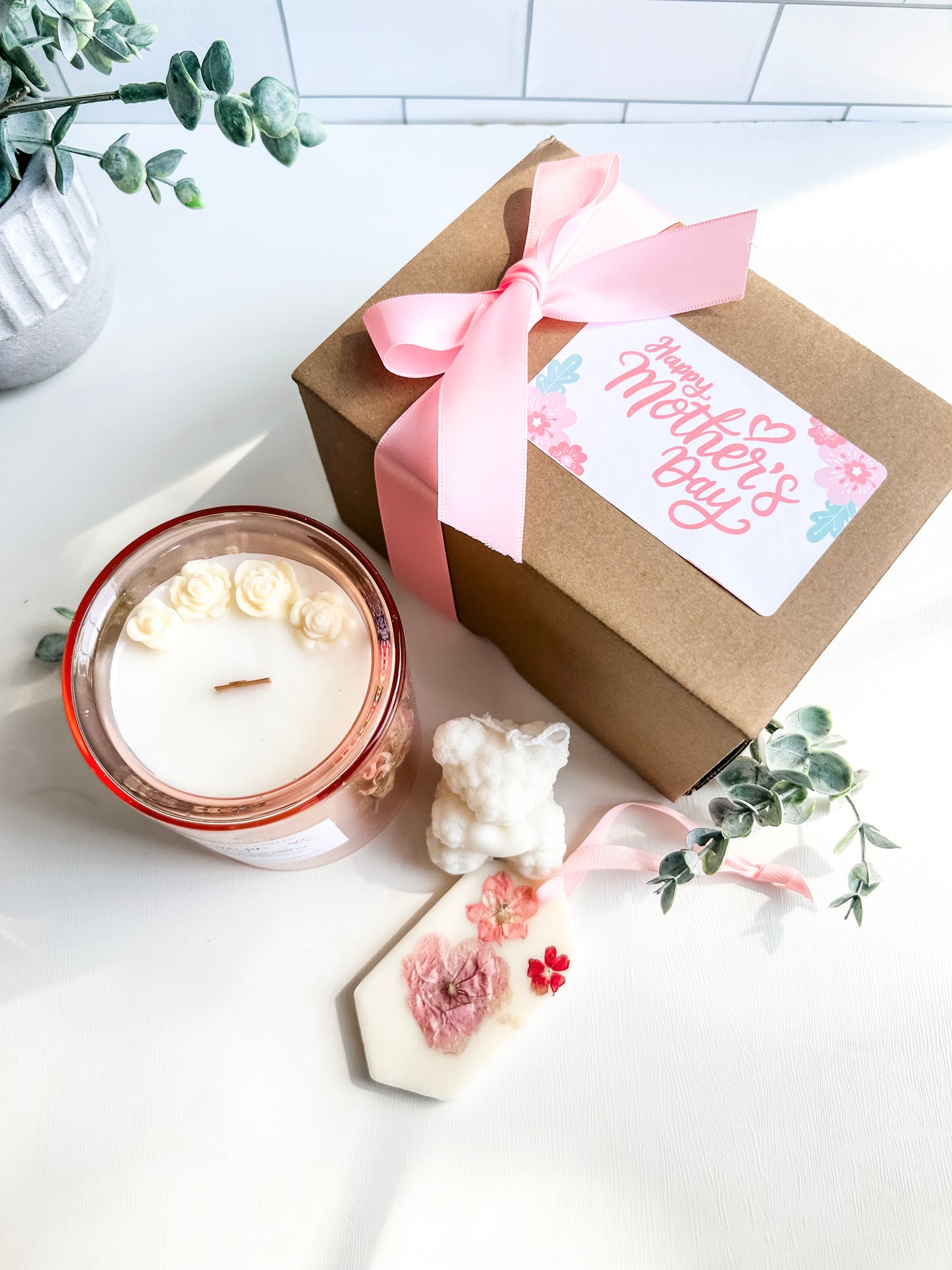 Pink Sugar 11oz double-glass Floral Candle