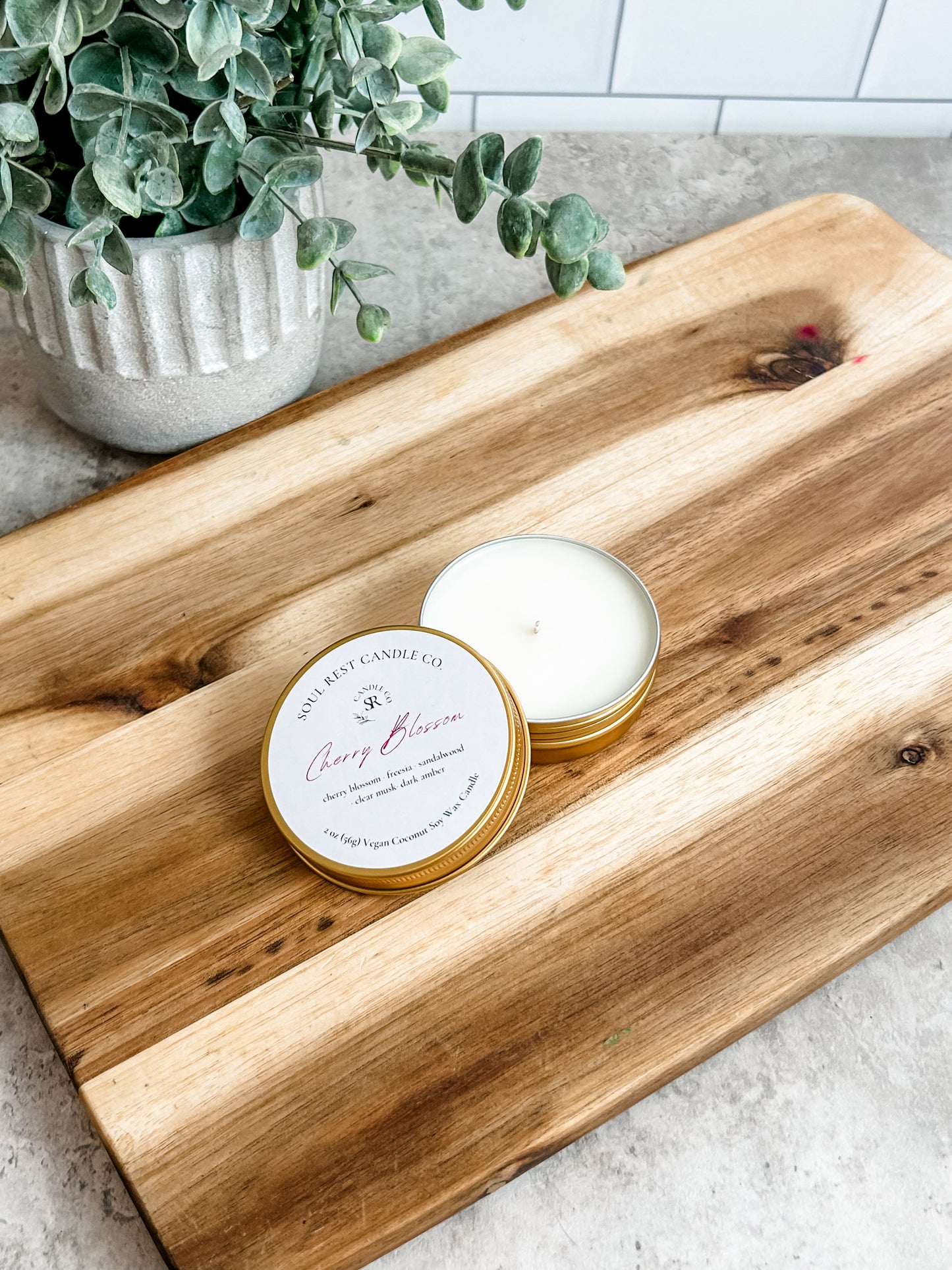 Spring 2oz Travel Tins Coconut Soy Wax Candle