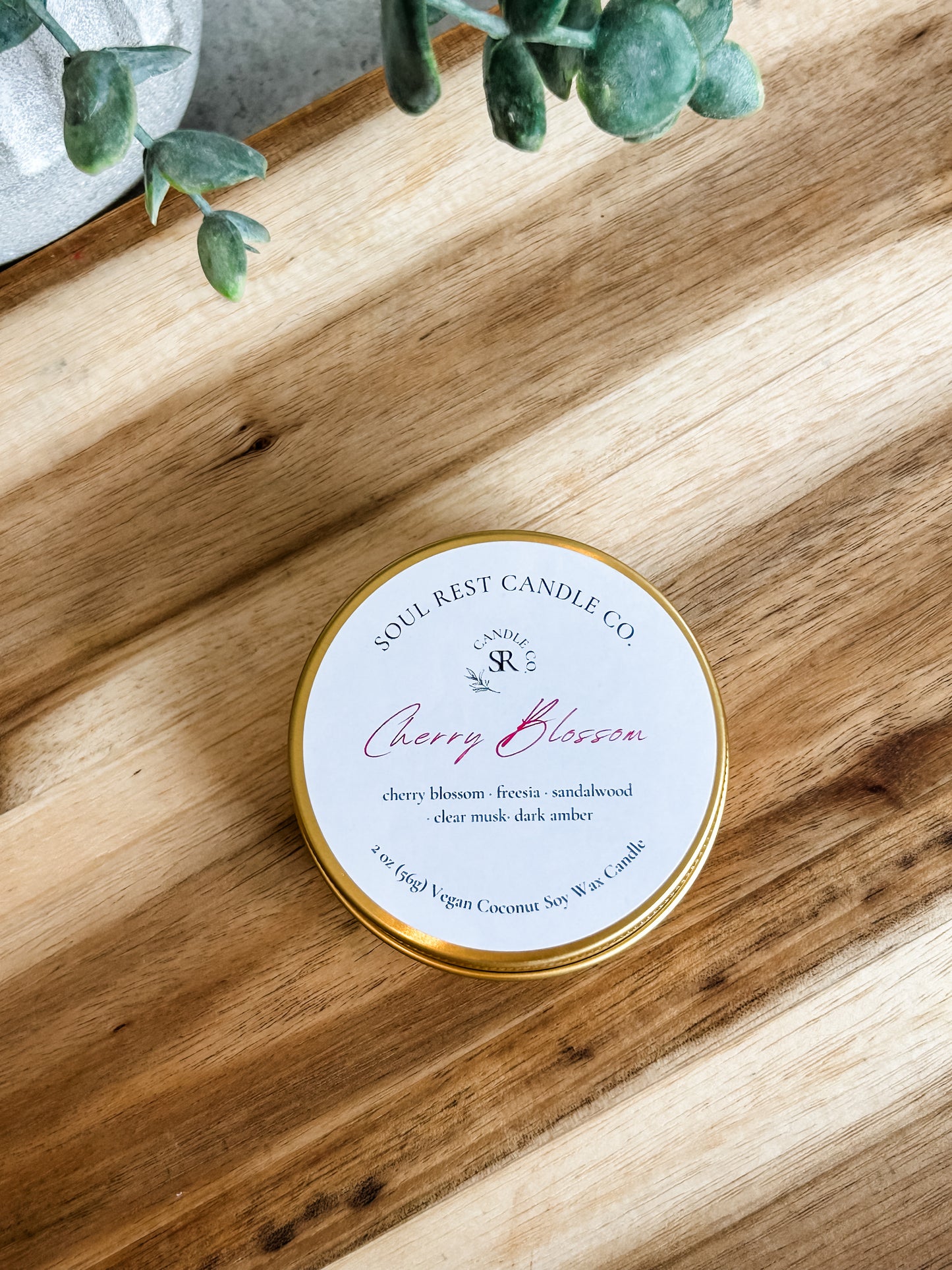 Spring 2oz Travel Tins Coconut Soy Wax Candle