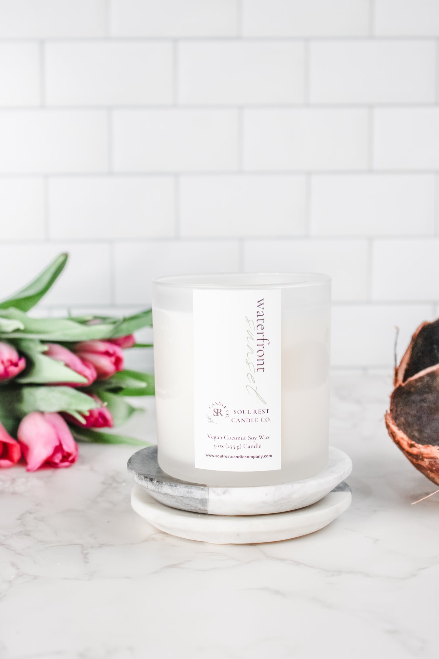 waterfront sunset 9oz candle