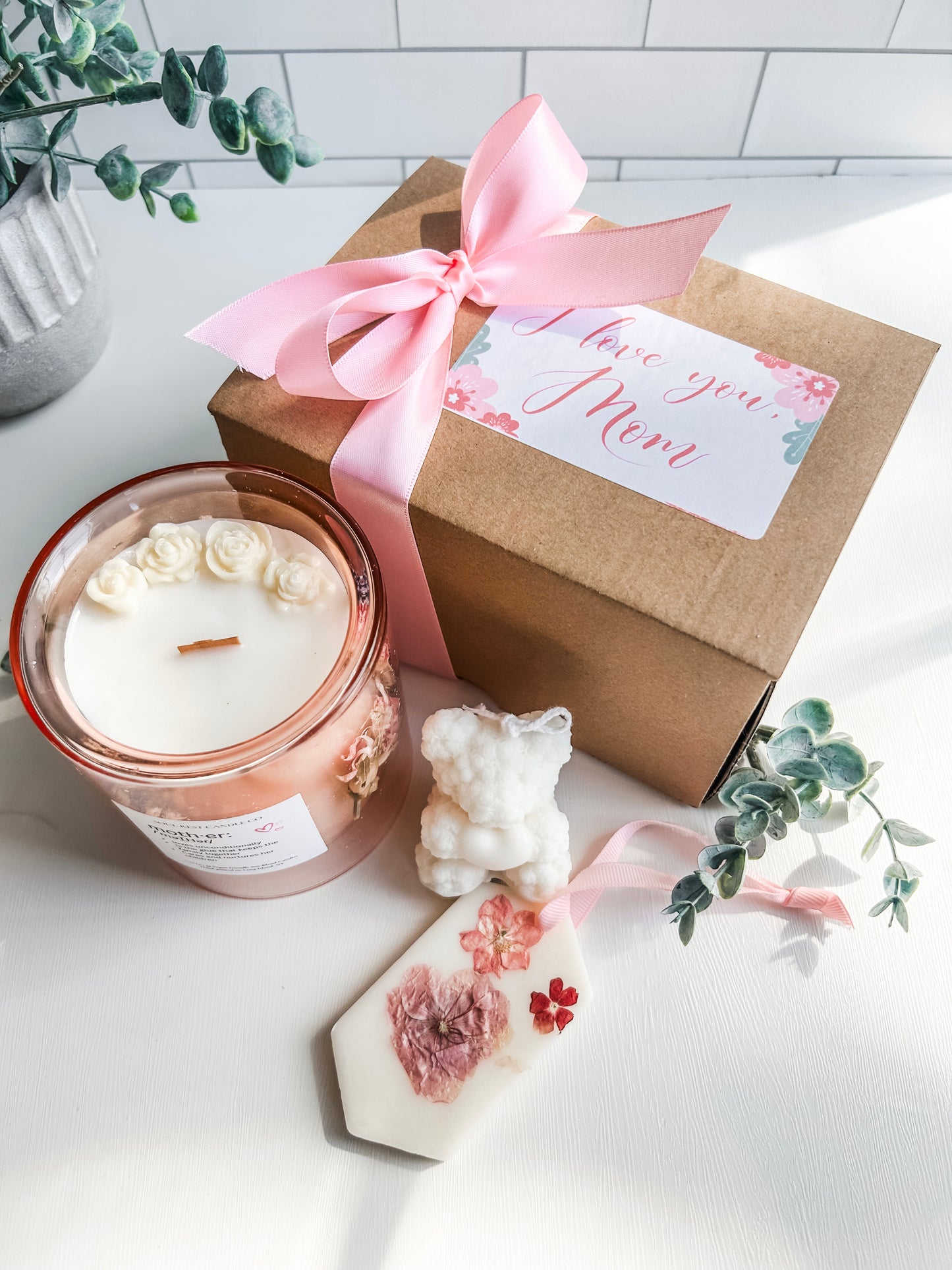 Pink Sugar 11oz double-glass Floral Candle