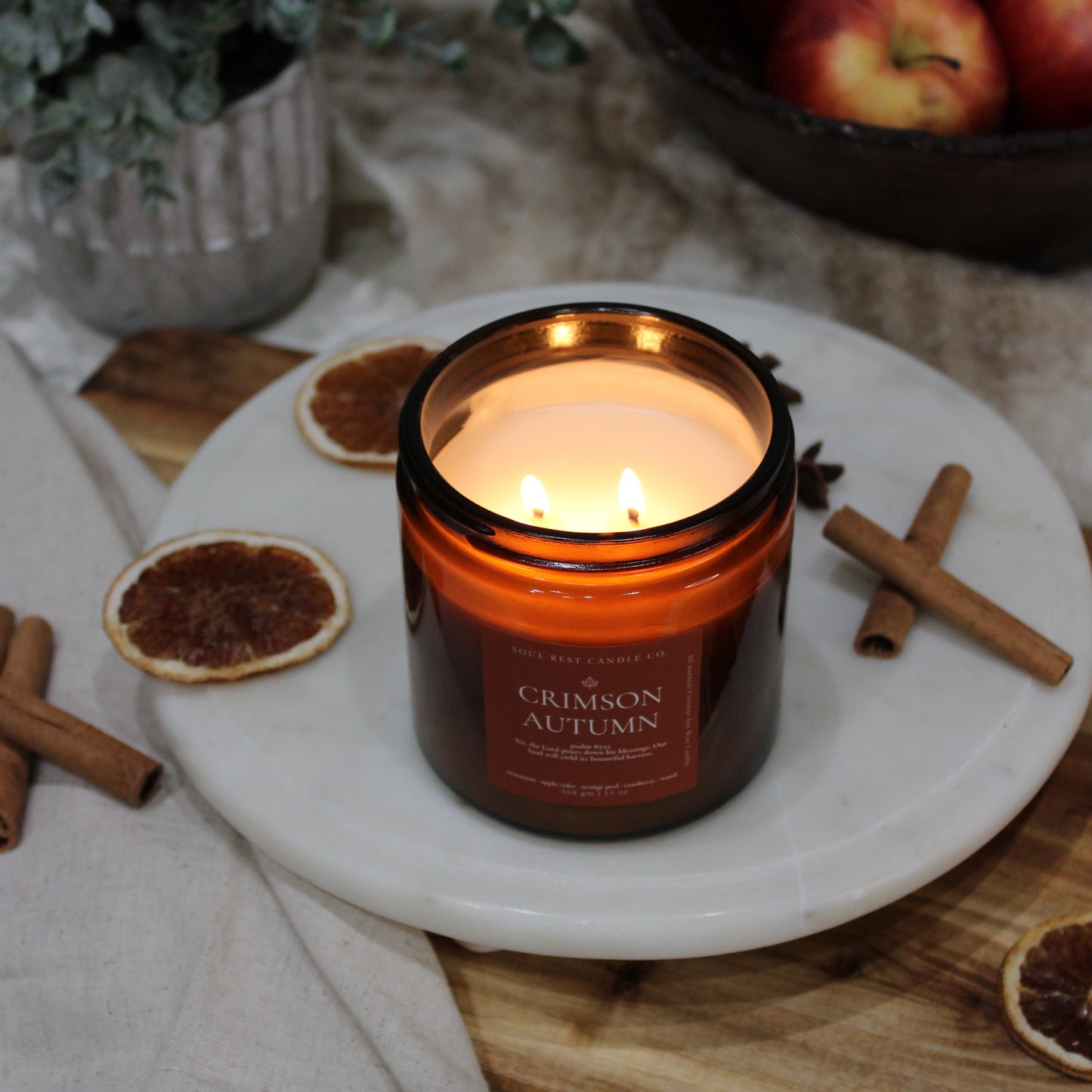 Crimson Autumn | Autumn Amber 13 oz Candle