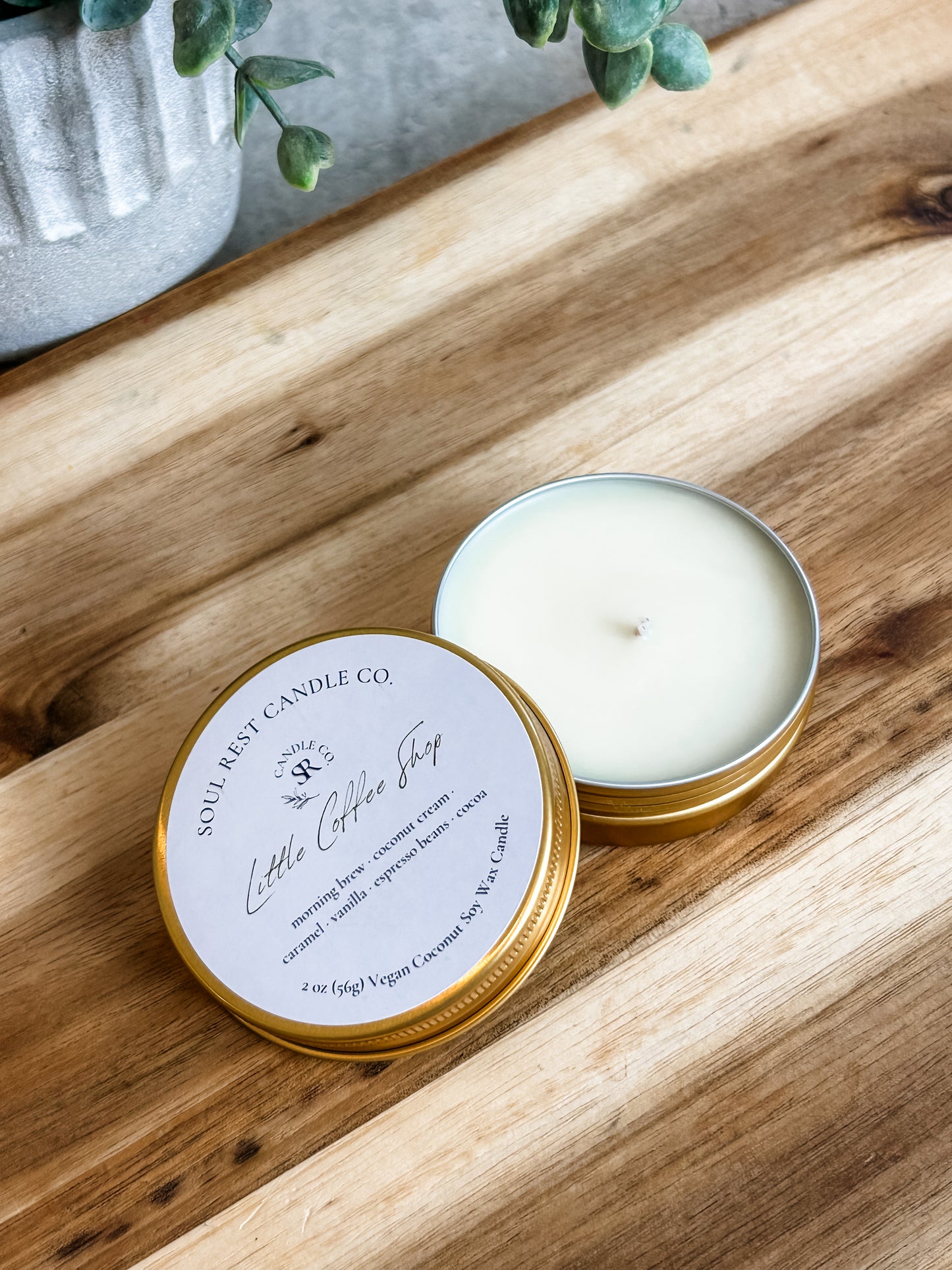 Spring 2oz Travel Tins Coconut Soy Wax Candle