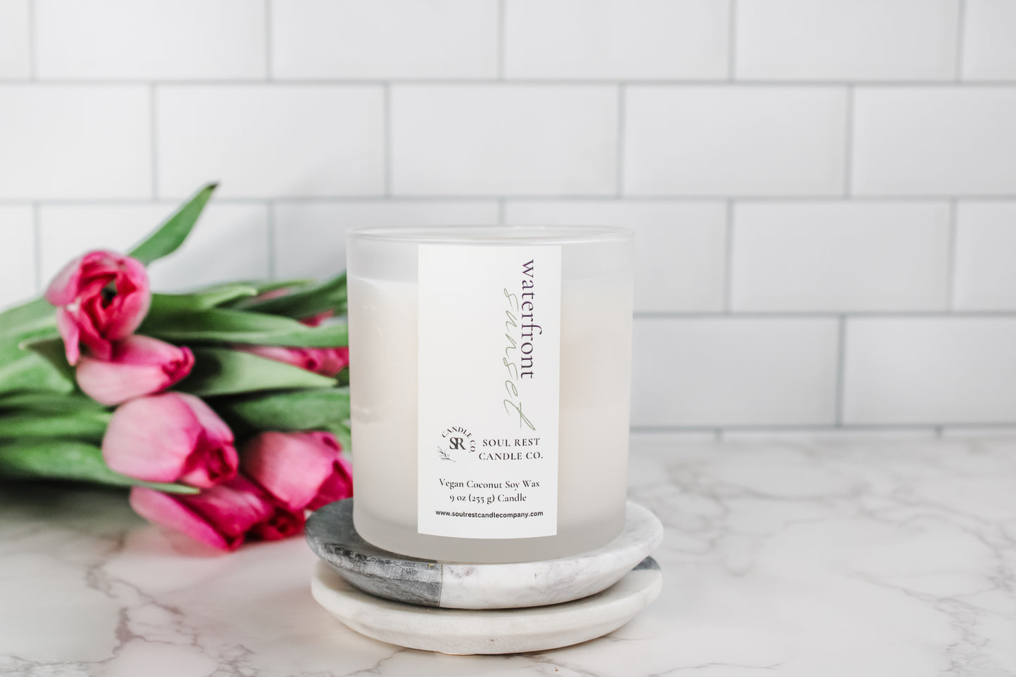 waterfront sunset 9oz candle