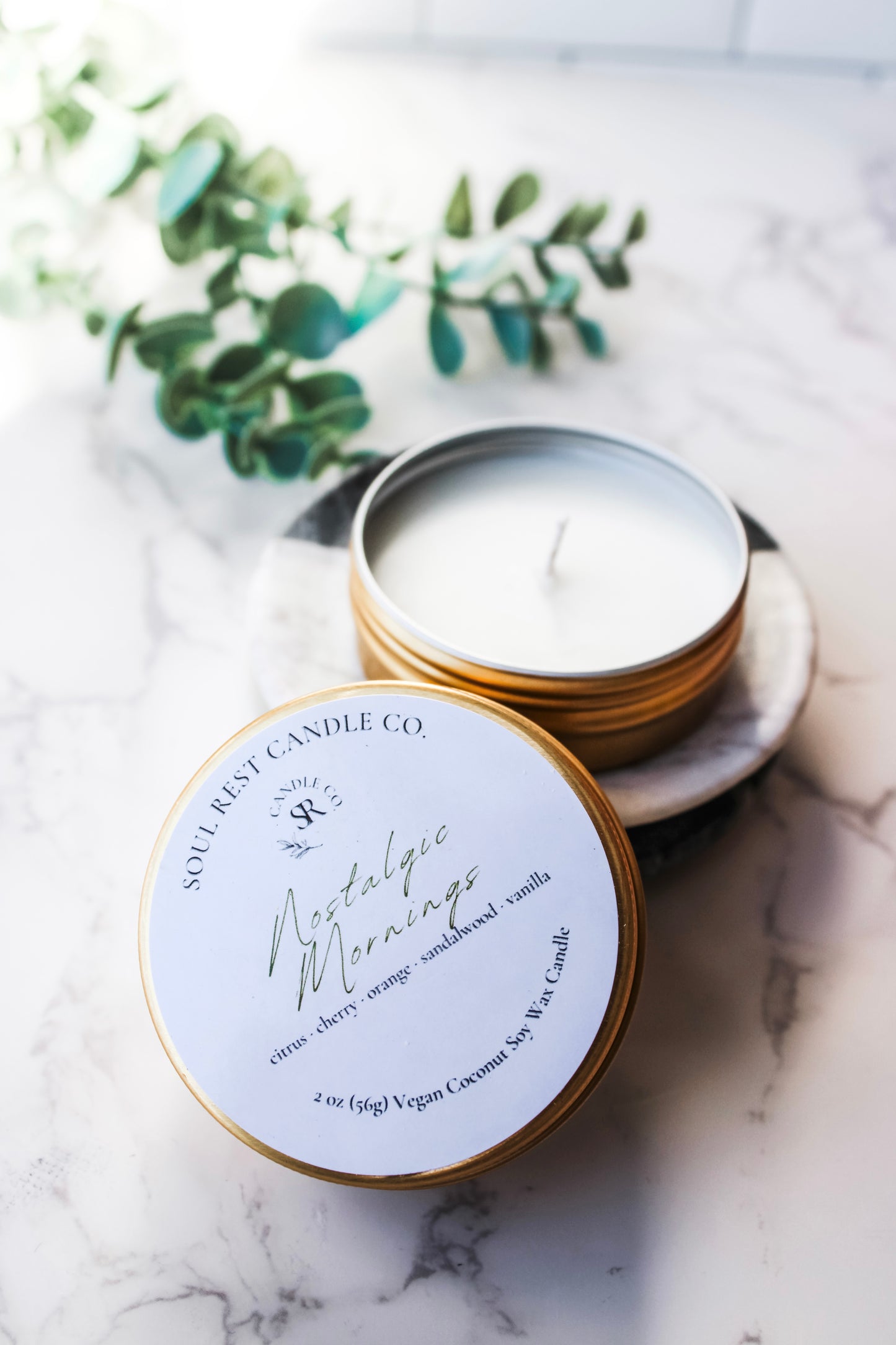 Travel Tins 2oz Coconut Soy Wax