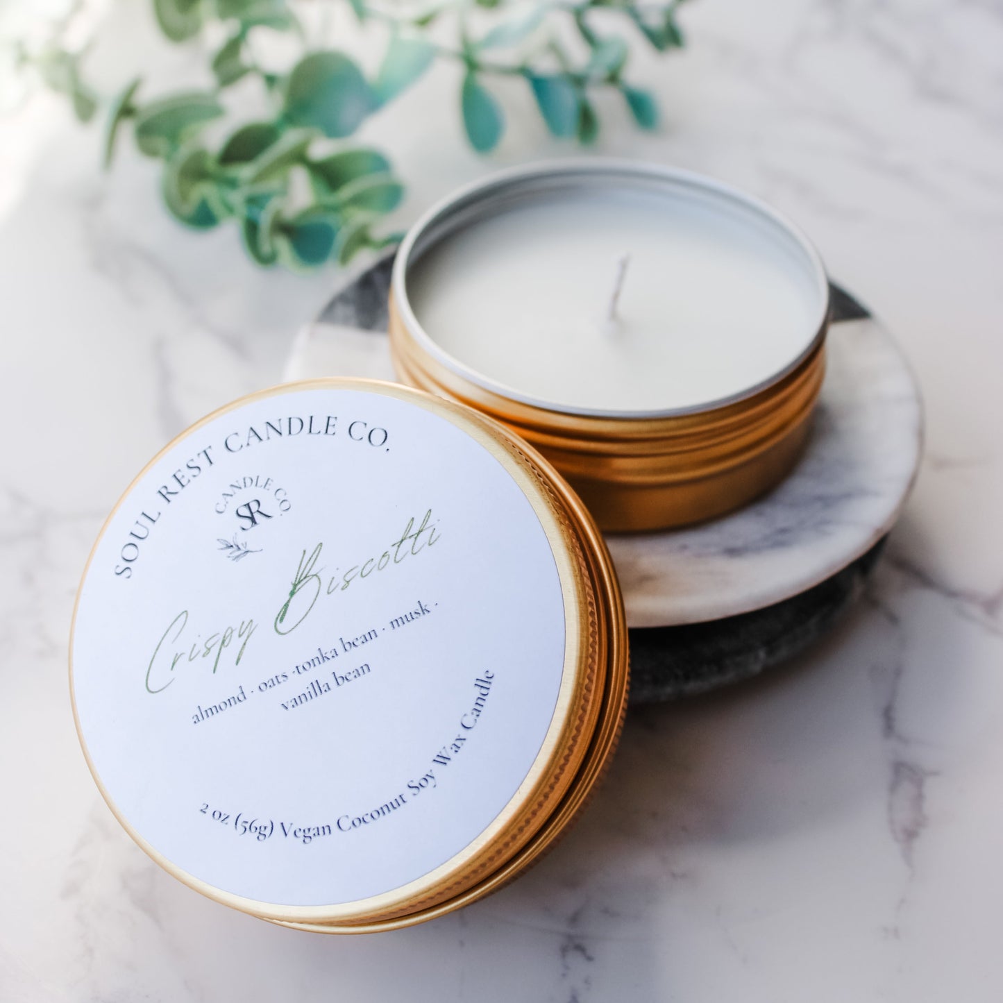 Travel Tins 2oz Coconut Soy Wax
