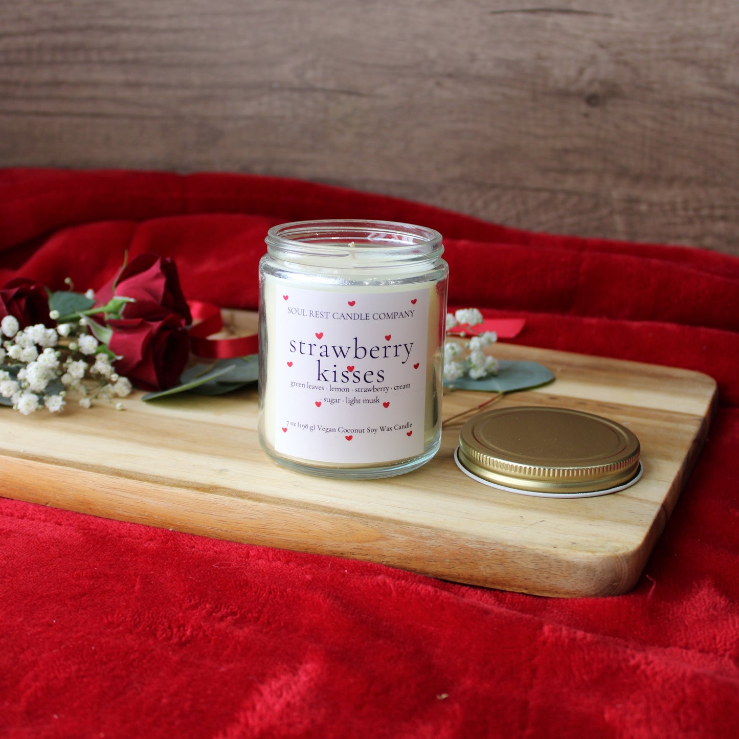Strawberry Kisses 7 oz candle