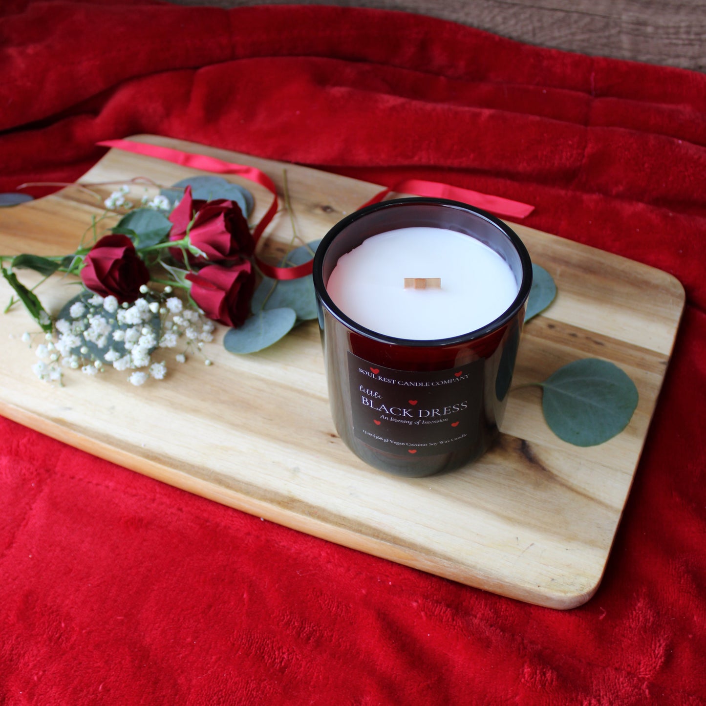 Little Black Dress 13 oz Wood Wick Candle