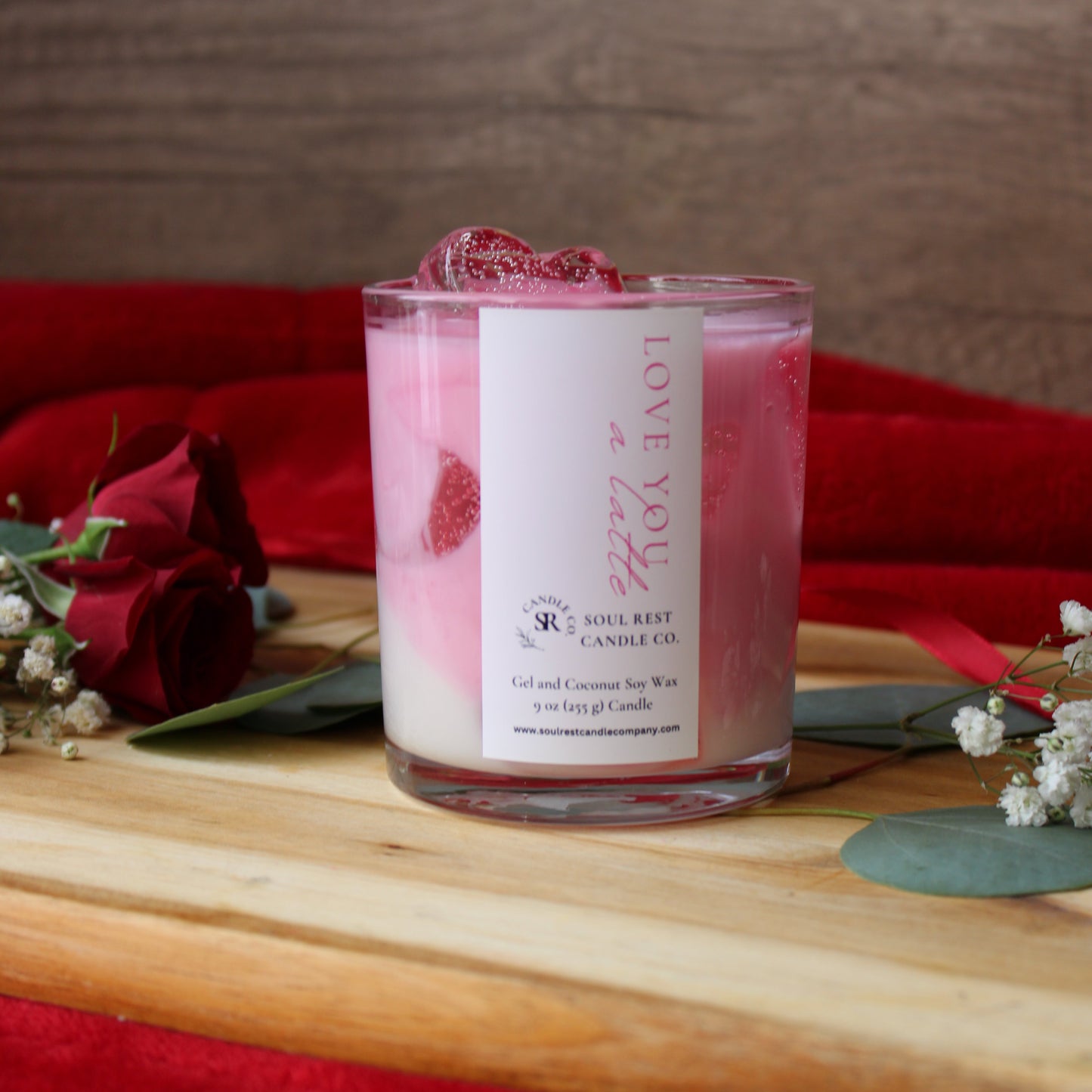 Love You A Latte Pink Candle 9oz