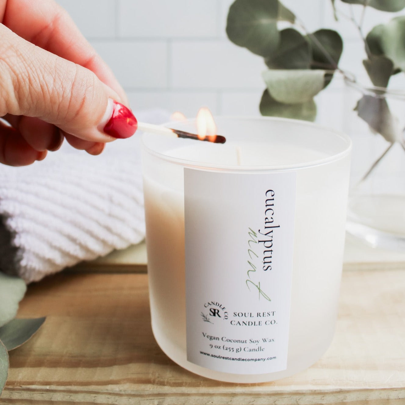 eucalyptus mint 9oz candle