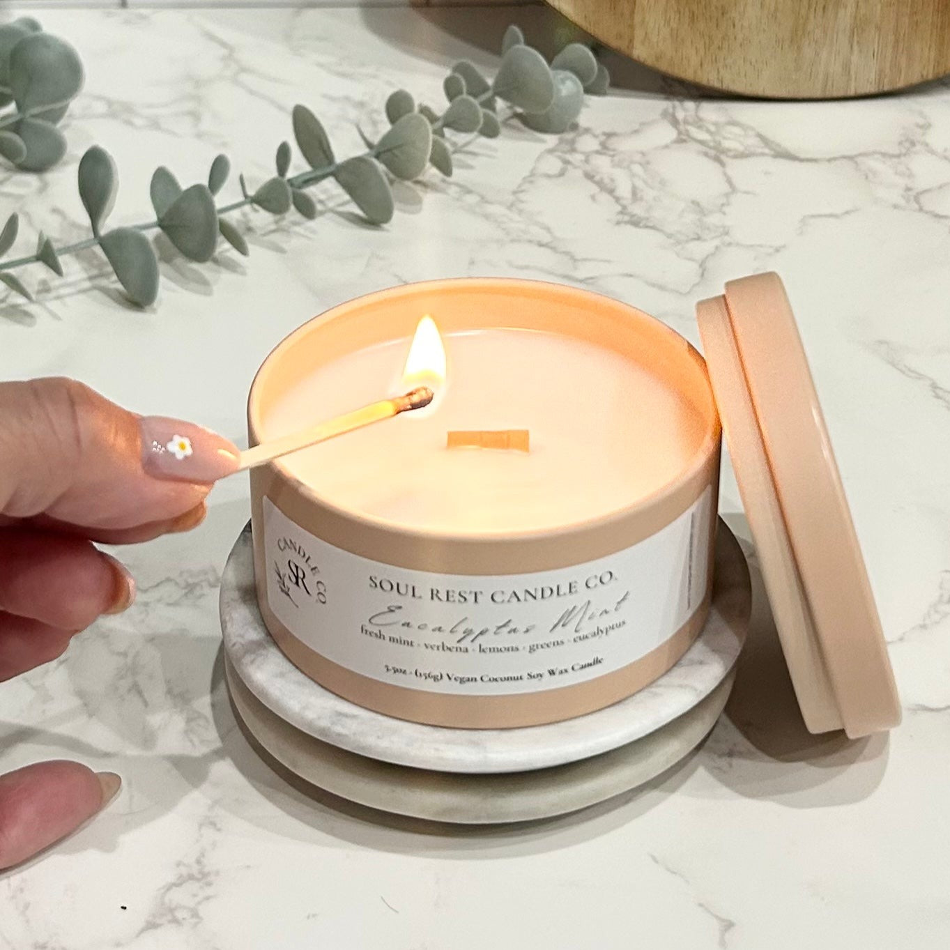Eucalyptus Mint Candle Tins 5.5 oz
