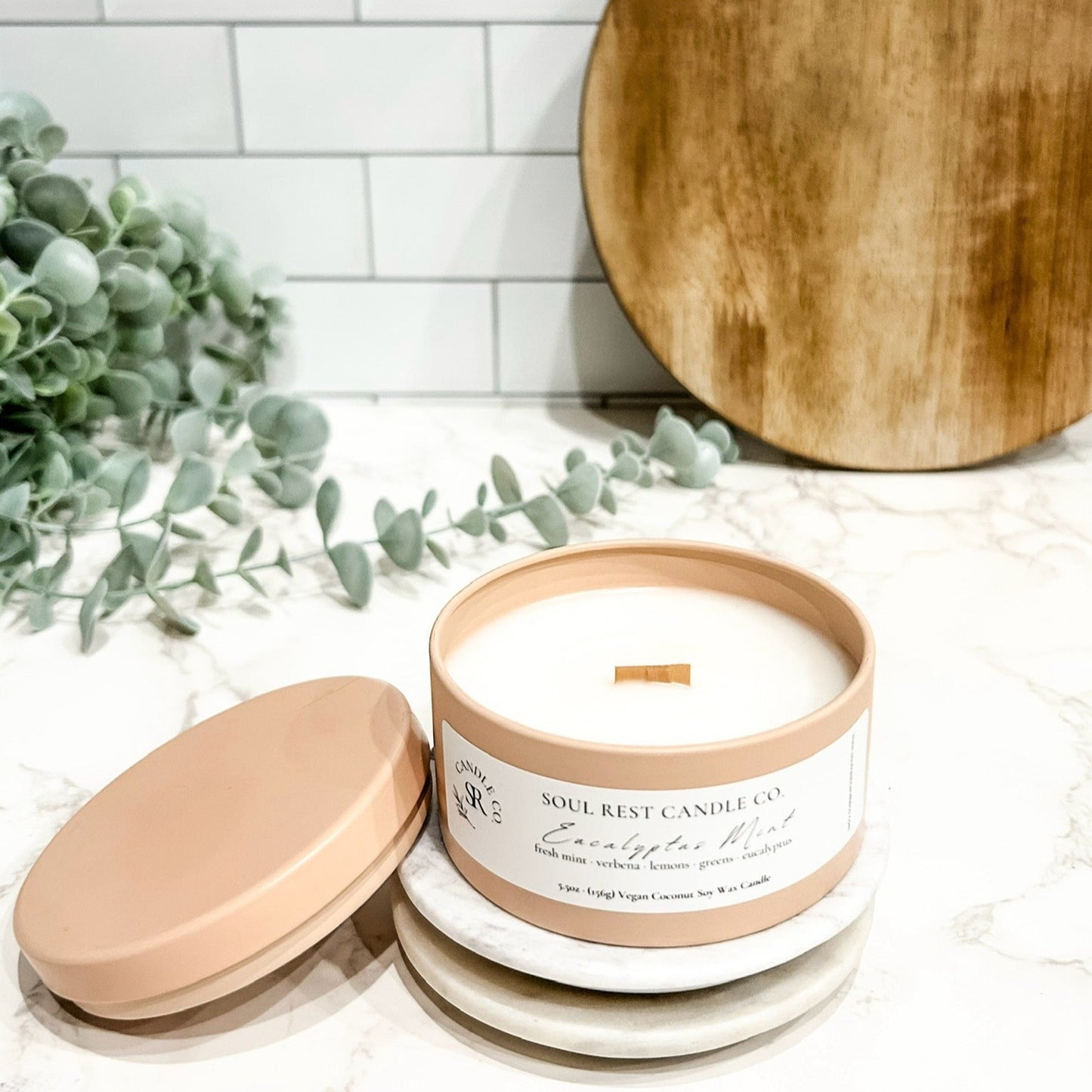 Eucalyptus Mint Candle Tins 5.5 oz
