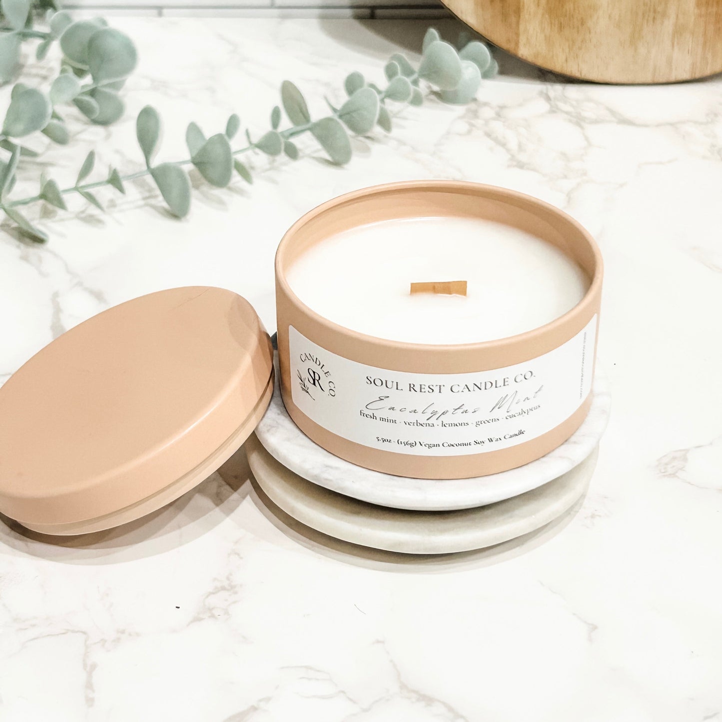 Eucalyptus Mint Candle Tins 5.5 oz