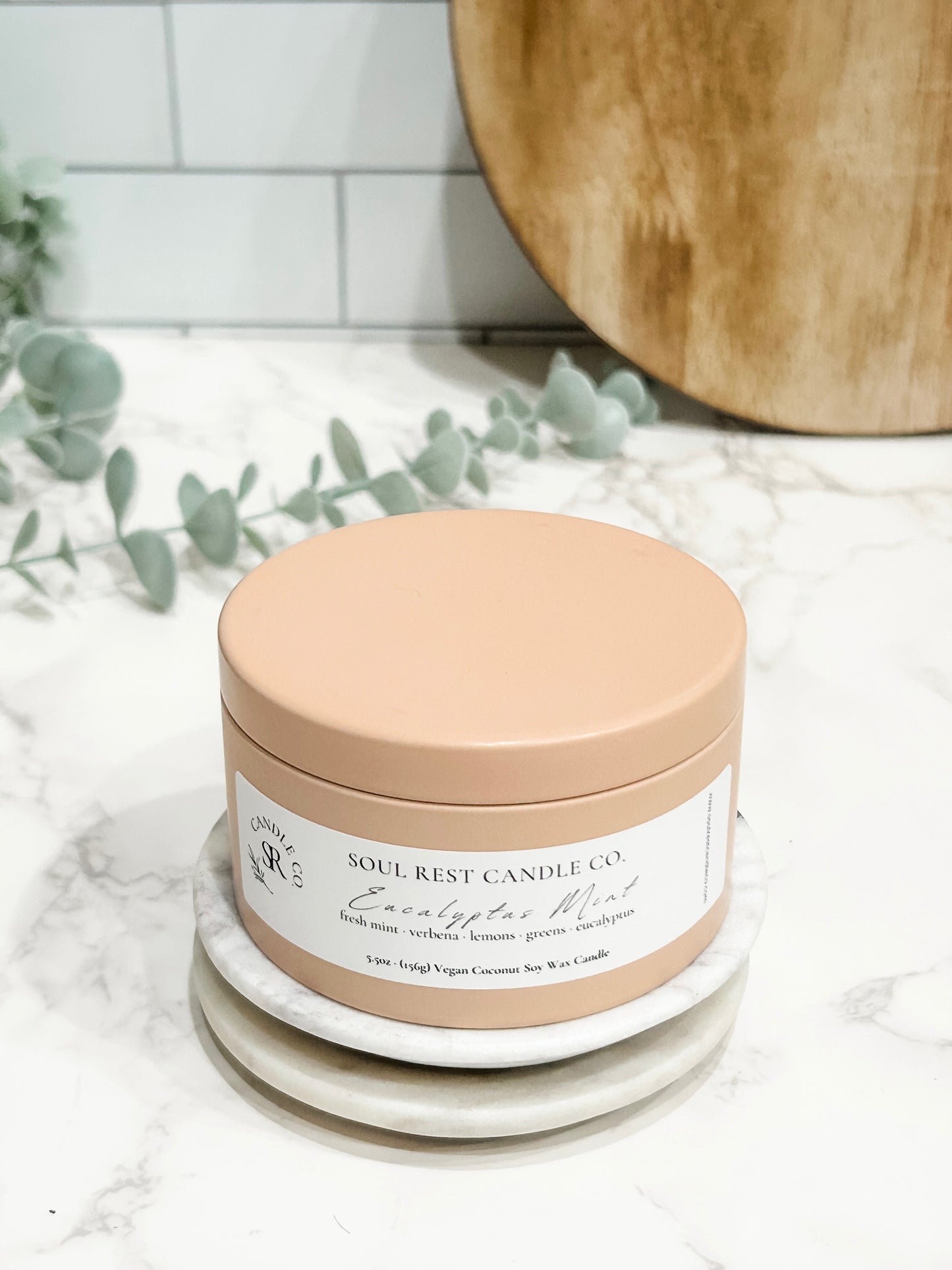 Eucalyptus Mint Candle Tins 5.5 oz
