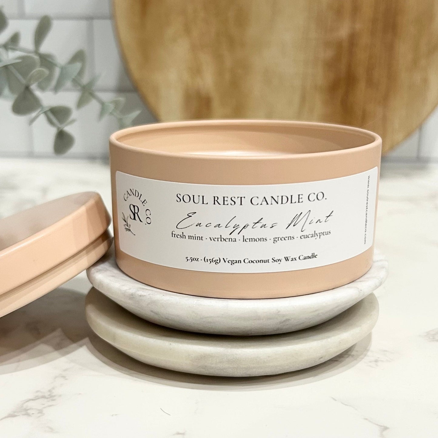 Eucalyptus Mint Candle Tins 5.5 oz