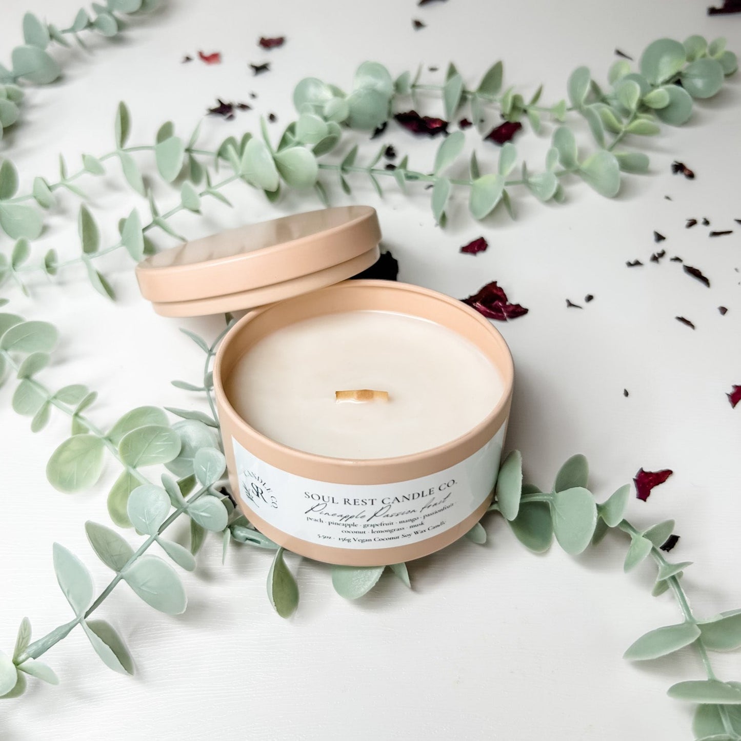 Pineapple Passionfruit-5.5oz Coconut Soy Candle Tins