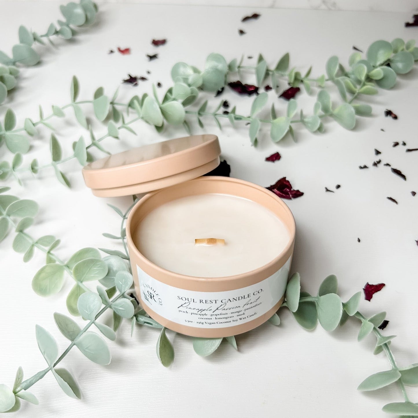 Pineapple Passionfruit-5.5oz Coconut Soy Candle Tins