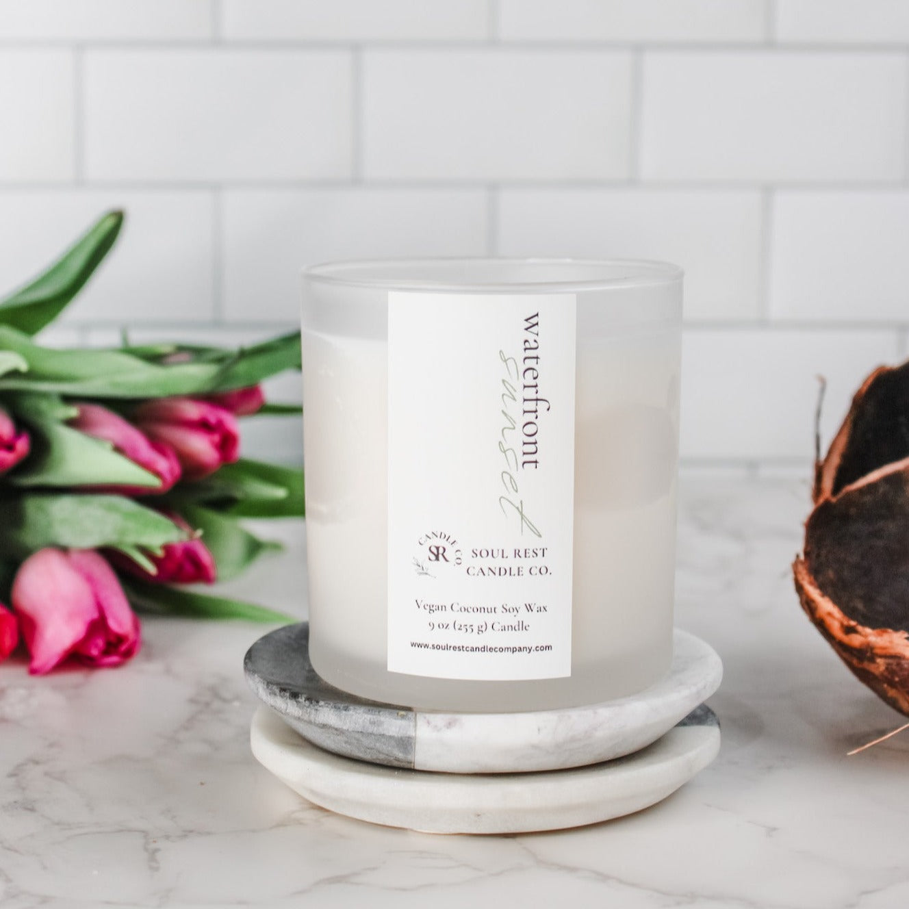 waterfront sunset 9oz candle