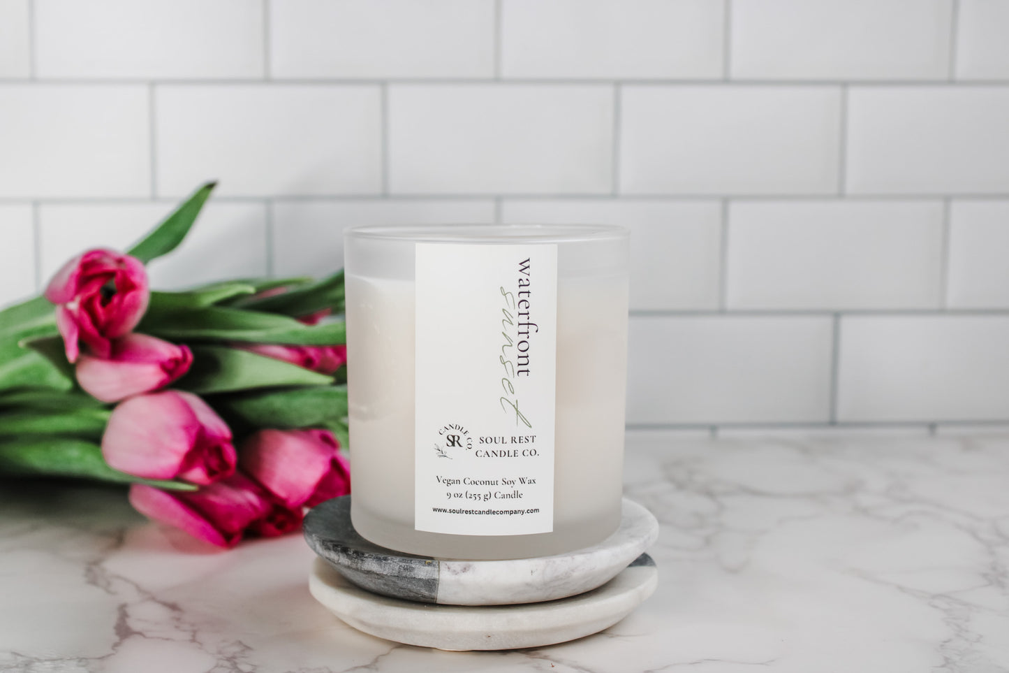waterfront sunset 9oz candle