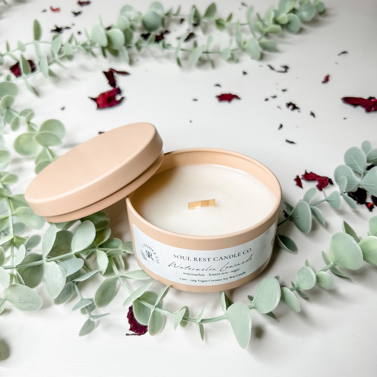 Watermelon Lemonade-5.5oz Coconut Soy Candle Tins
