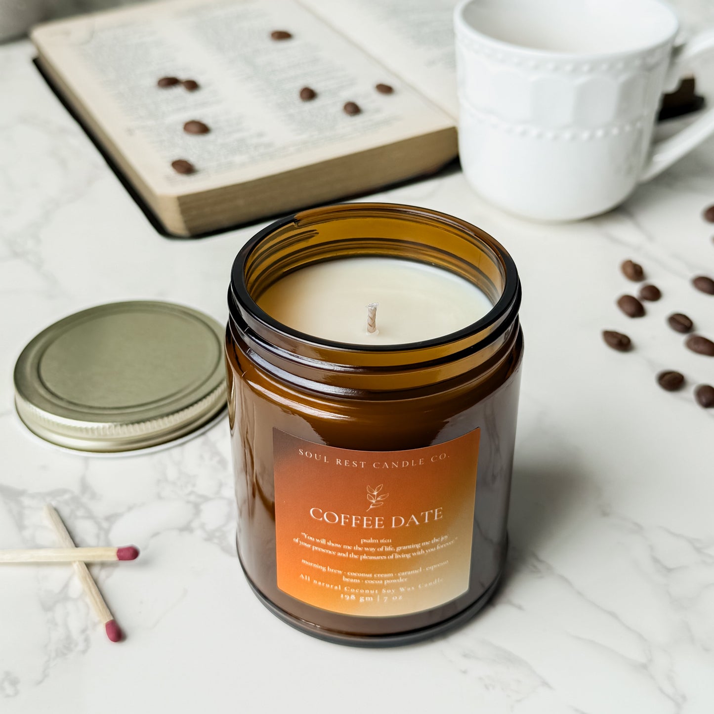 Coffee Date 7 oz Coconut Soy Candle