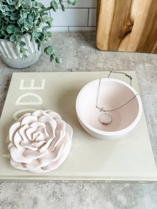 Rose Flower Jar Candle with Lid