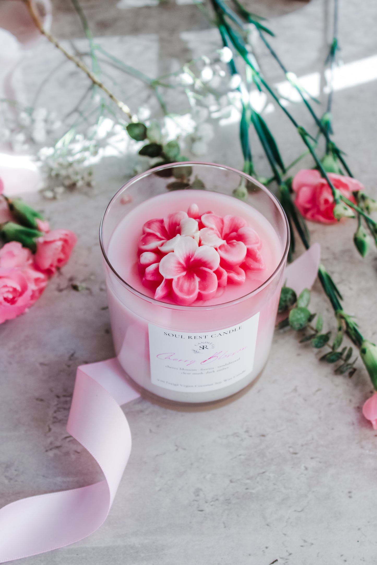 Pink Cherry Blossom Candle 9oz