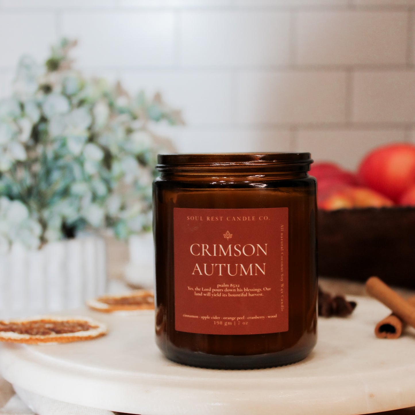Crimson Autumn | Autumn Amber 7 oz Candle