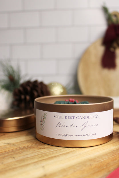 Winter Grace 5.5oz Tin Candle