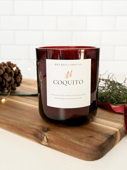 Coquito 12oz Wood Wick Candle