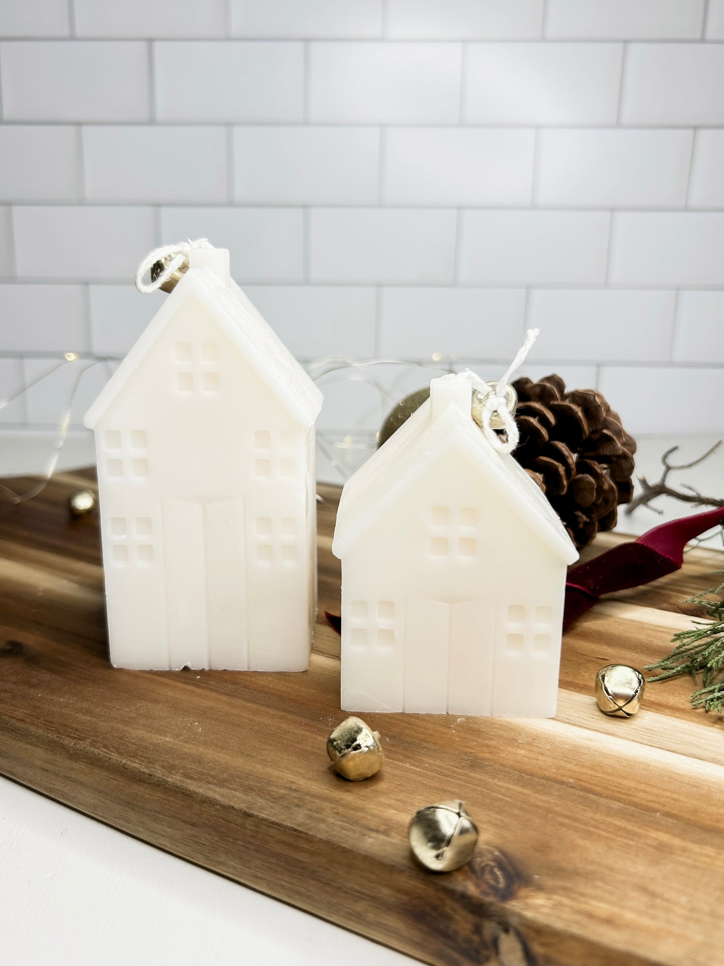 Gingerbread House Candles