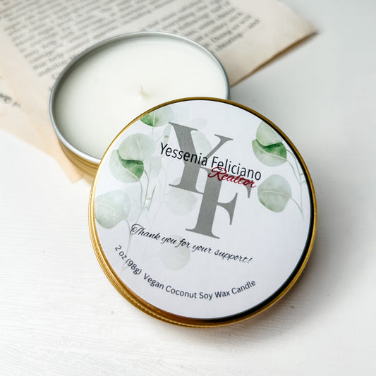 Candle Favors Tins