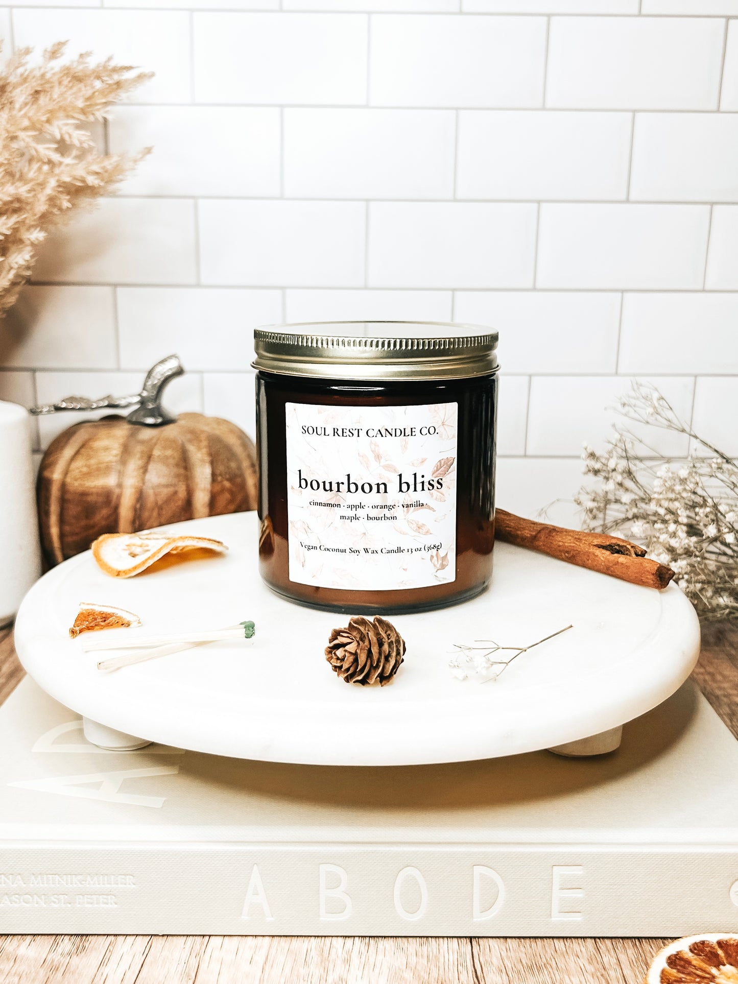 Bourbon Bliss 16 oz Double Wick Candle