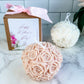 Large Rose Ball Candle 12oz