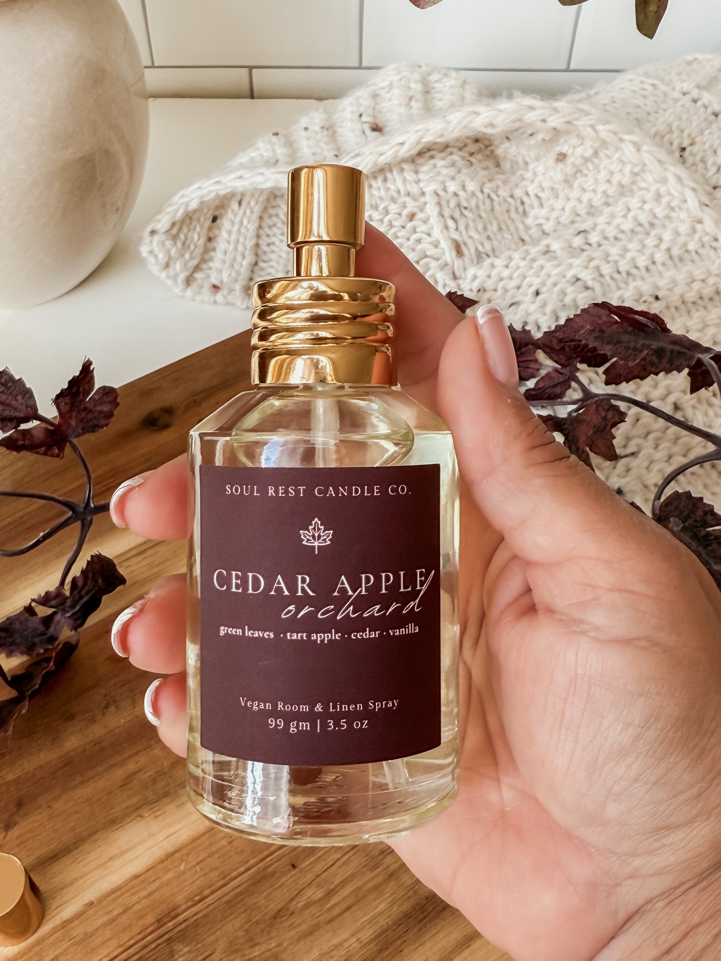 Cedar Apple Orchard Vegan Room + linen spray 3.5 oz