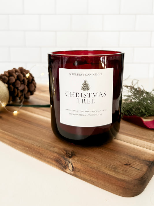 Christmas Tree 12oz Wood Wick Candle