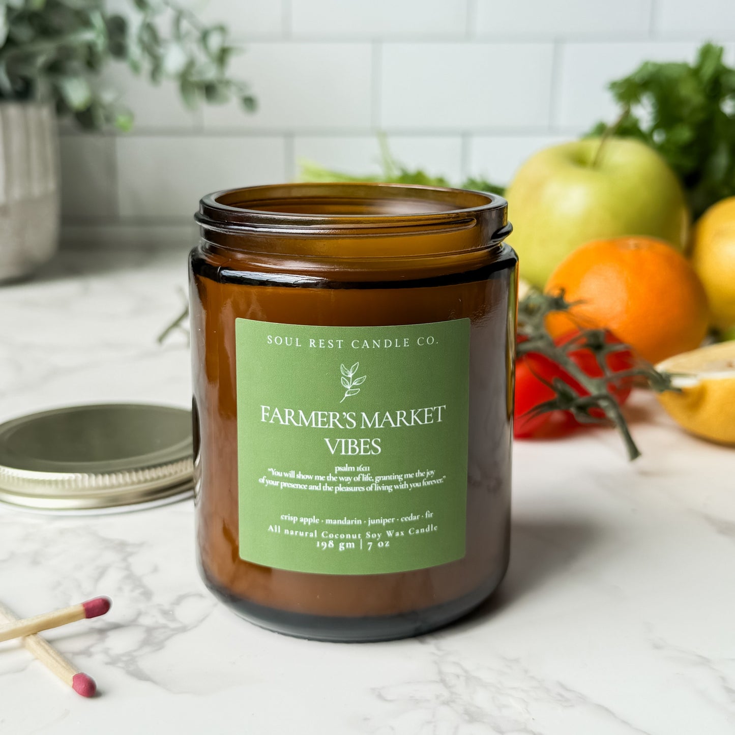 Farmer's Market Vibes  7 oz Coconut Soy Candle