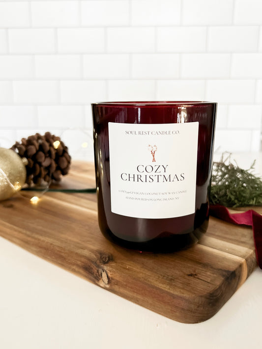 Cozy Christmas 12oz Wood Wick Candle