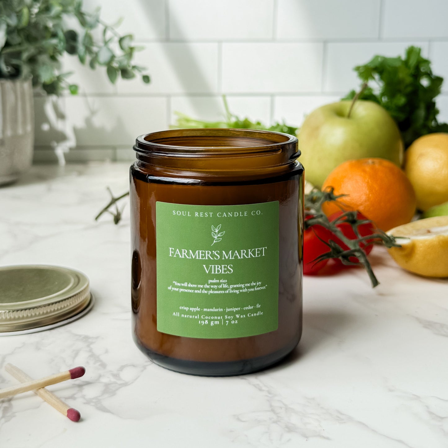 Farmer's Market Vibes  7 oz Coconut Soy Candle