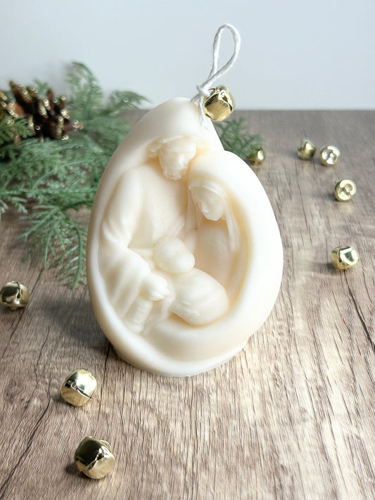 Nativity Christmas Candle