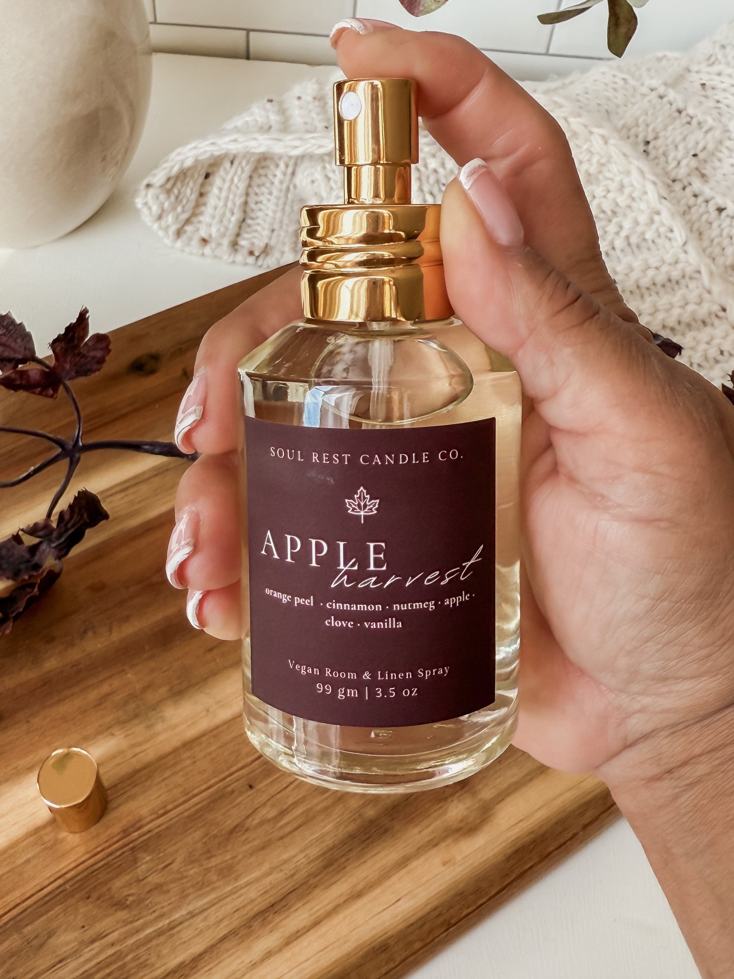 Apple Harvest Vegan Room + linen spray 3.5 oz