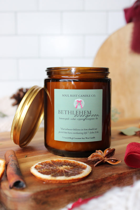 Bethlehem Evergreen 7.5 oz Candle